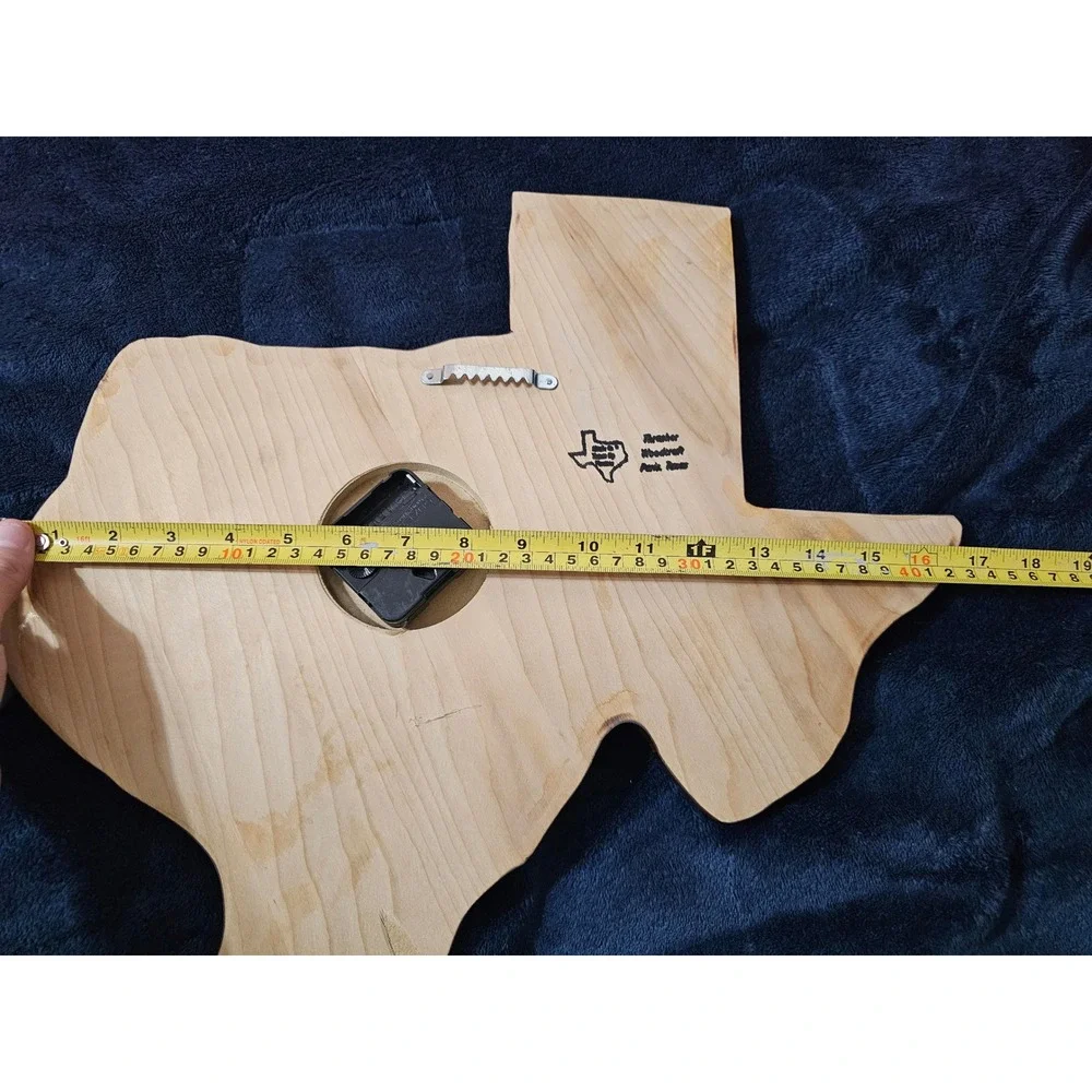 Thrasher Woodcraft Texas Lone Star Beer Wall Clock No Drinking Til Five Rustic